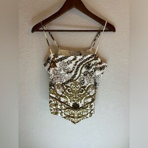 Rachel Zoe sequin bandana top